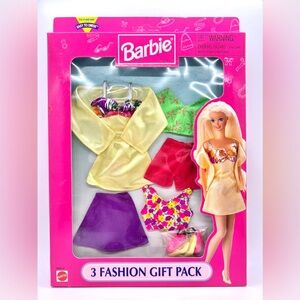 NIB/NRFP Vintage - Barbie 3 Fashion Gift Pack (1998)